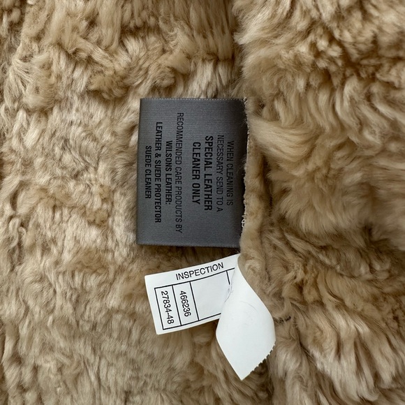 Wilsons Leather — Vintage Navy Blue y2k Suede Leather Jacket - Picture 3 of 8